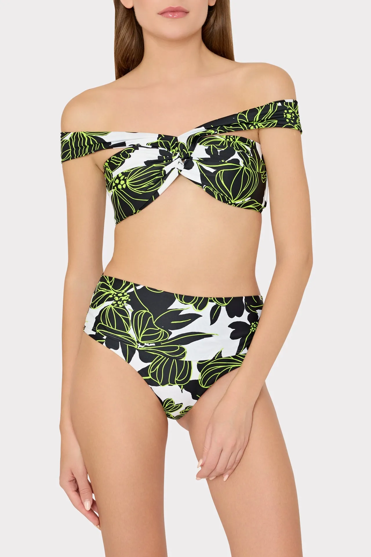 Olivia Draped Bandeau Top Sea Of Petals