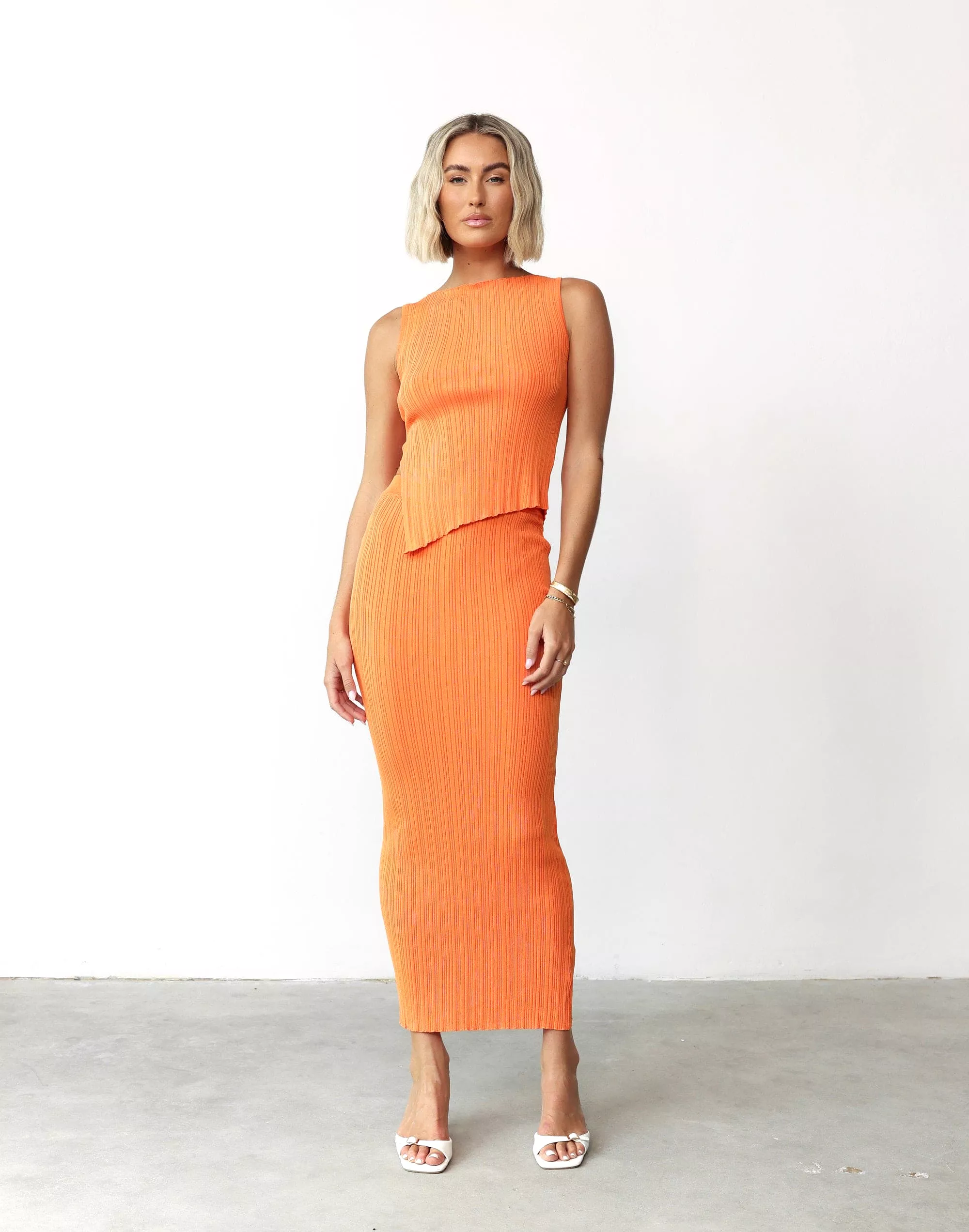 Orange Maxi Skirt - Kienna, available now