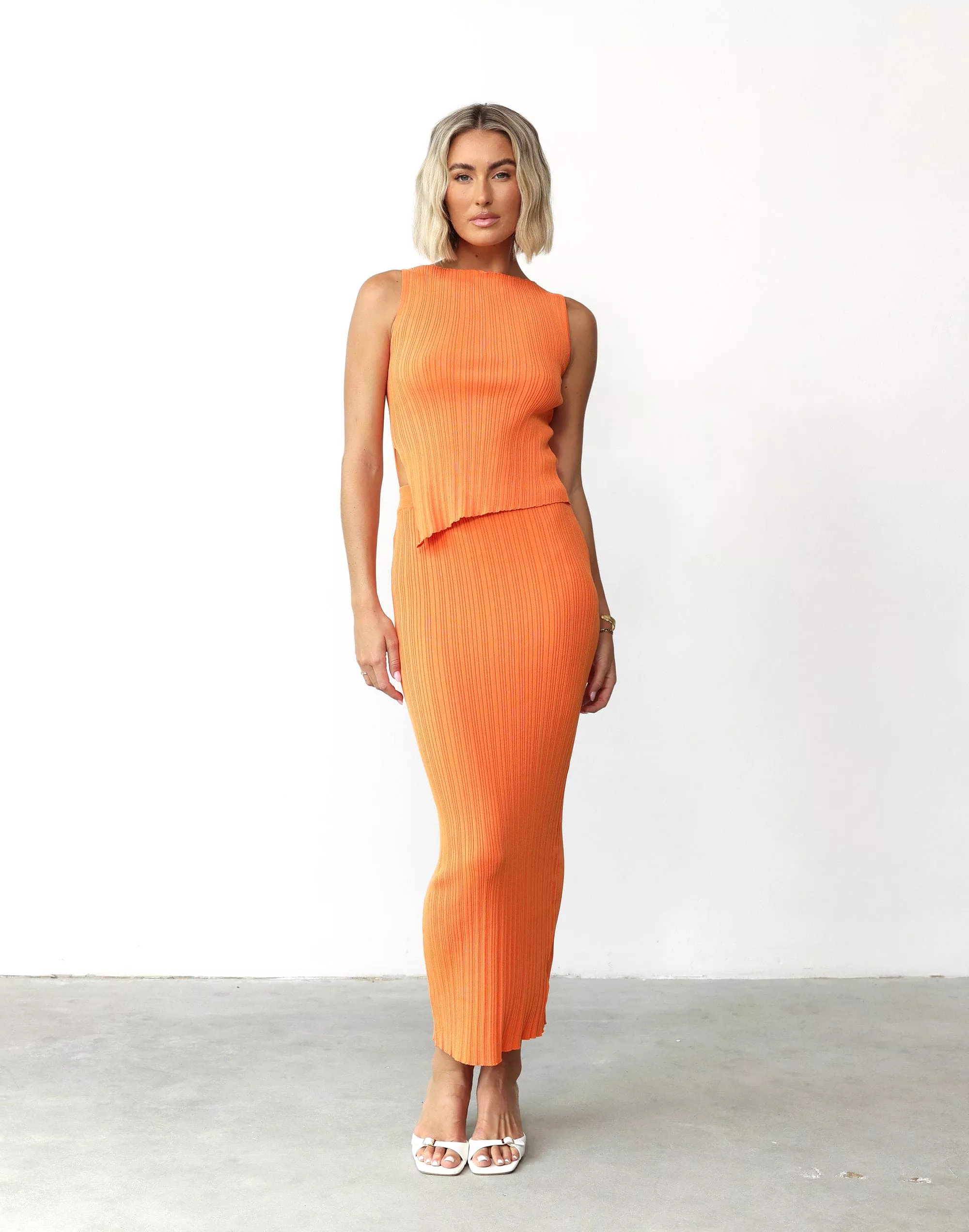 Orange Maxi Skirt - Kienna, available now