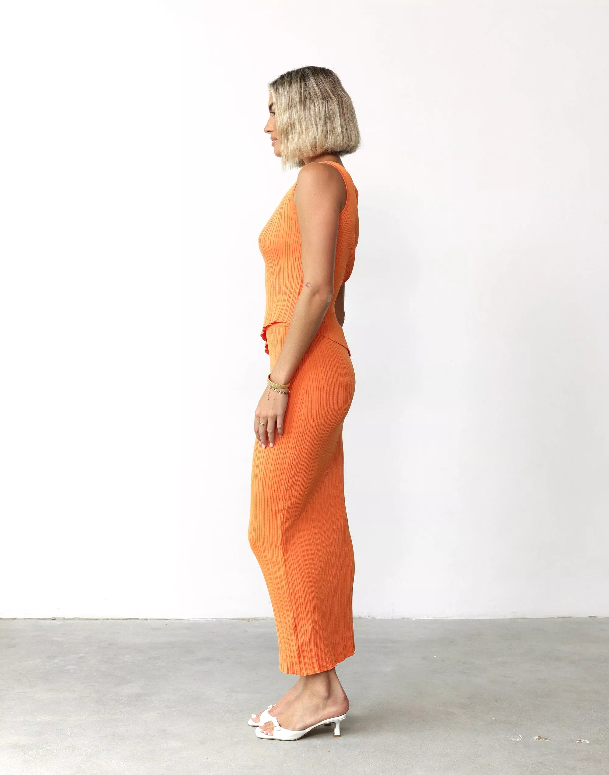 Orange Maxi Skirt - Kienna, available now