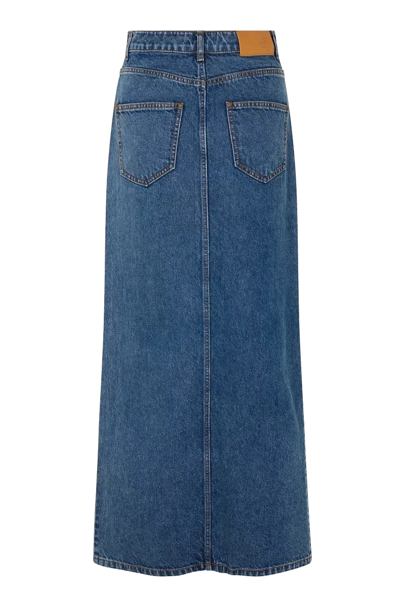 oval square Britney Maxi Skirt Blue