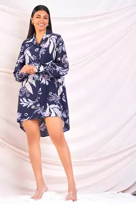 Oversized Printed Dress