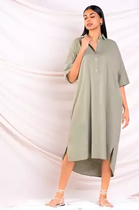 Oversized Shirt Dress