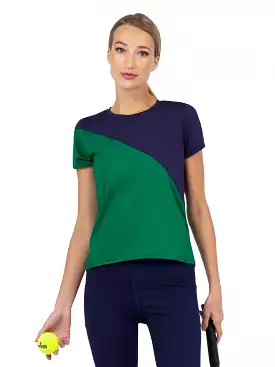 Parker Short Sleeve Crew Neck Top Ivy/Ink