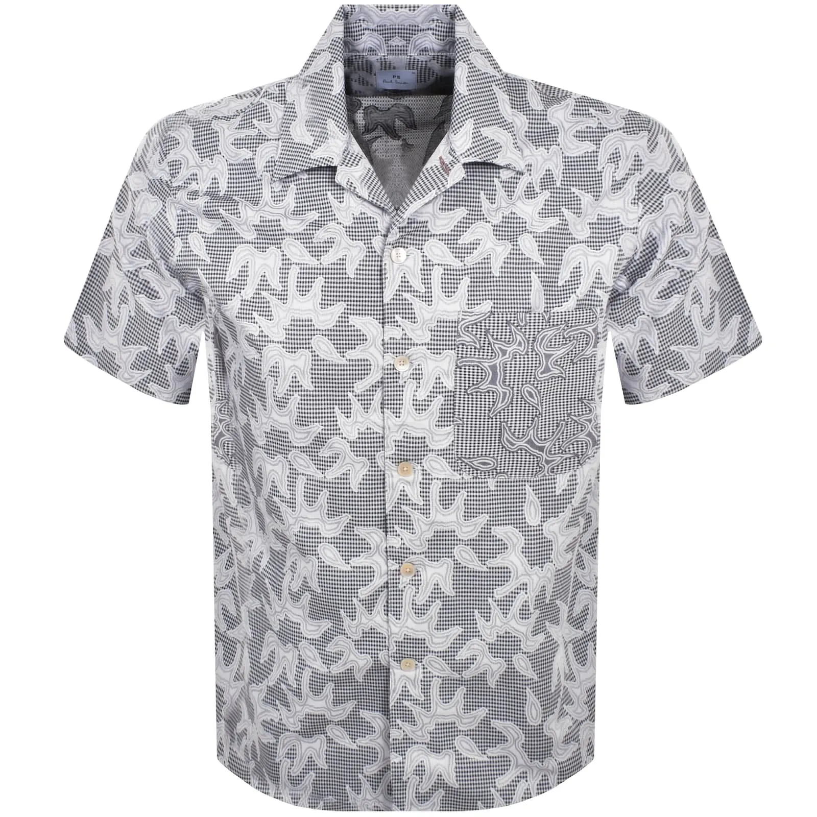 Navy Casual Fit Short Sleeve Shirt by Paul Smith