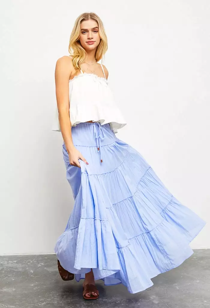 Perri Maxi Skirt | High-waisted Long Skirt for Women, Fashionable and Trendy