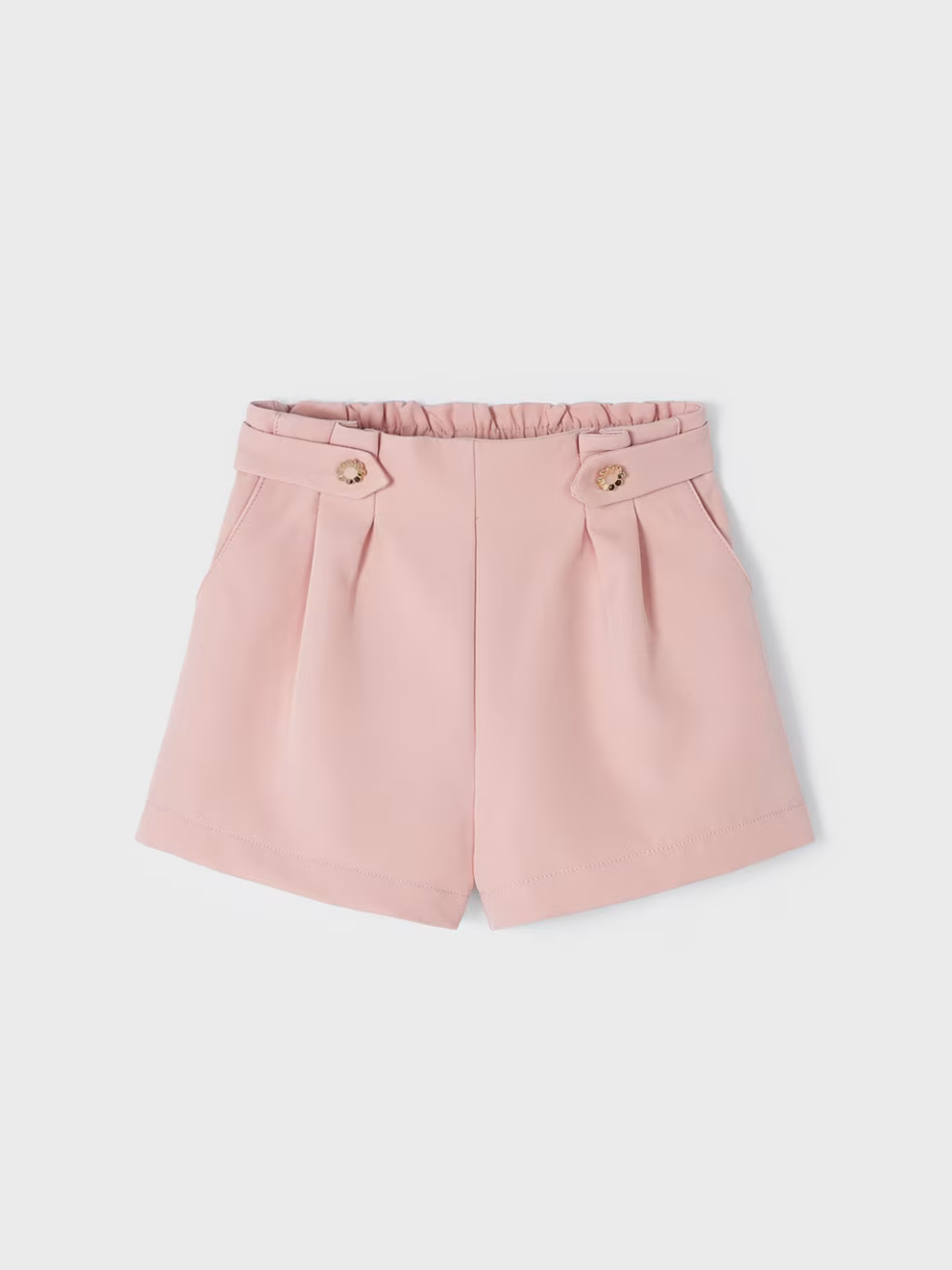 Pink Crepe Shorts for Girls