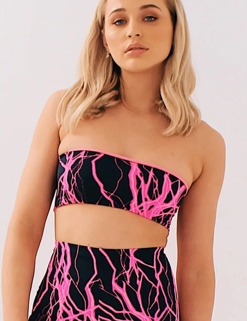 Pink LIGHTNING VOLT Bandeau