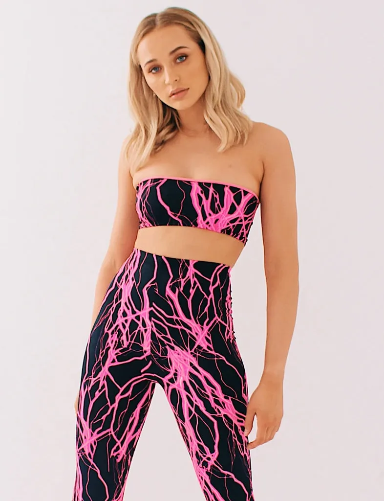 Pink LIGHTNING VOLT Bandeau