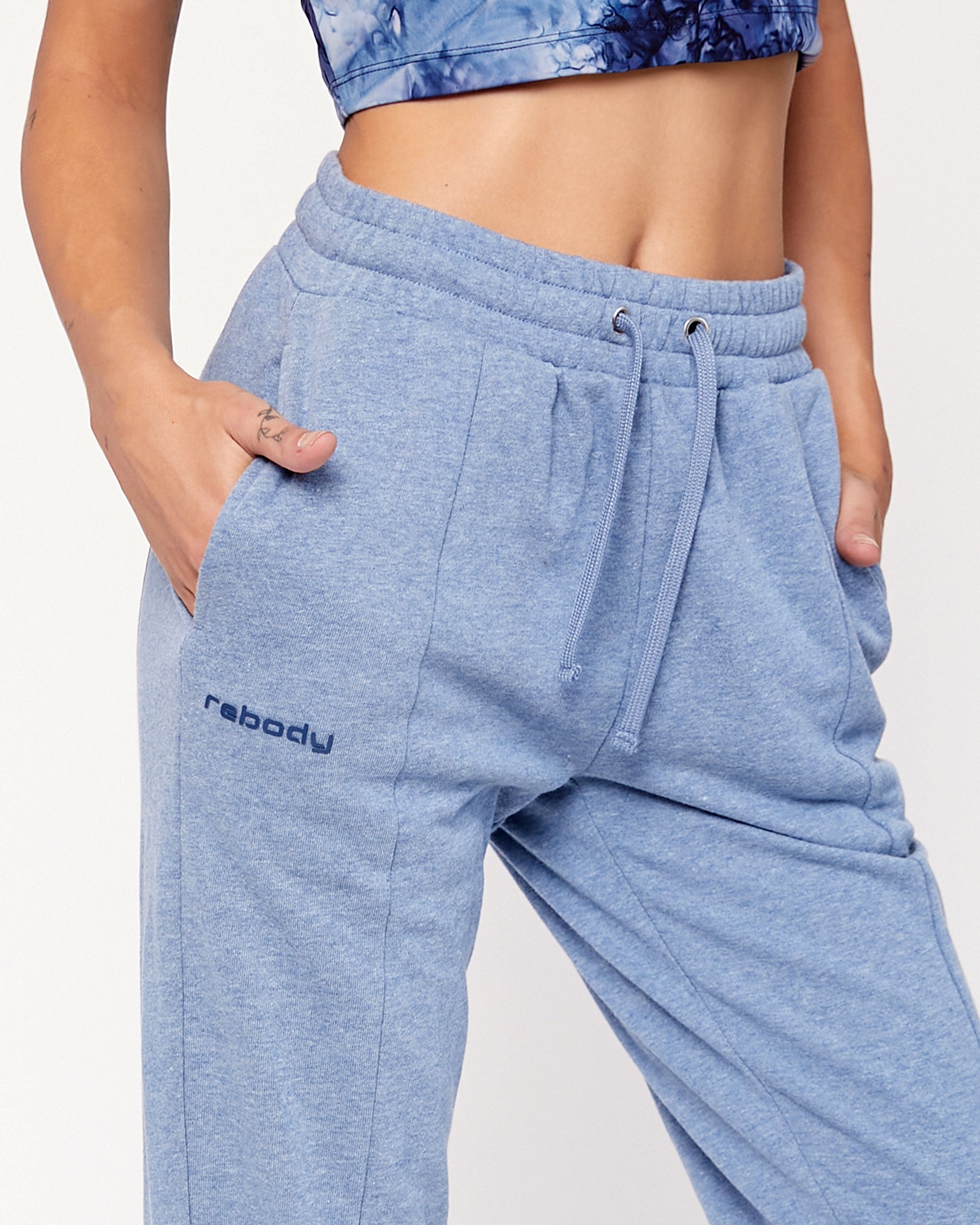 Pintuck French Terry Sweatpants