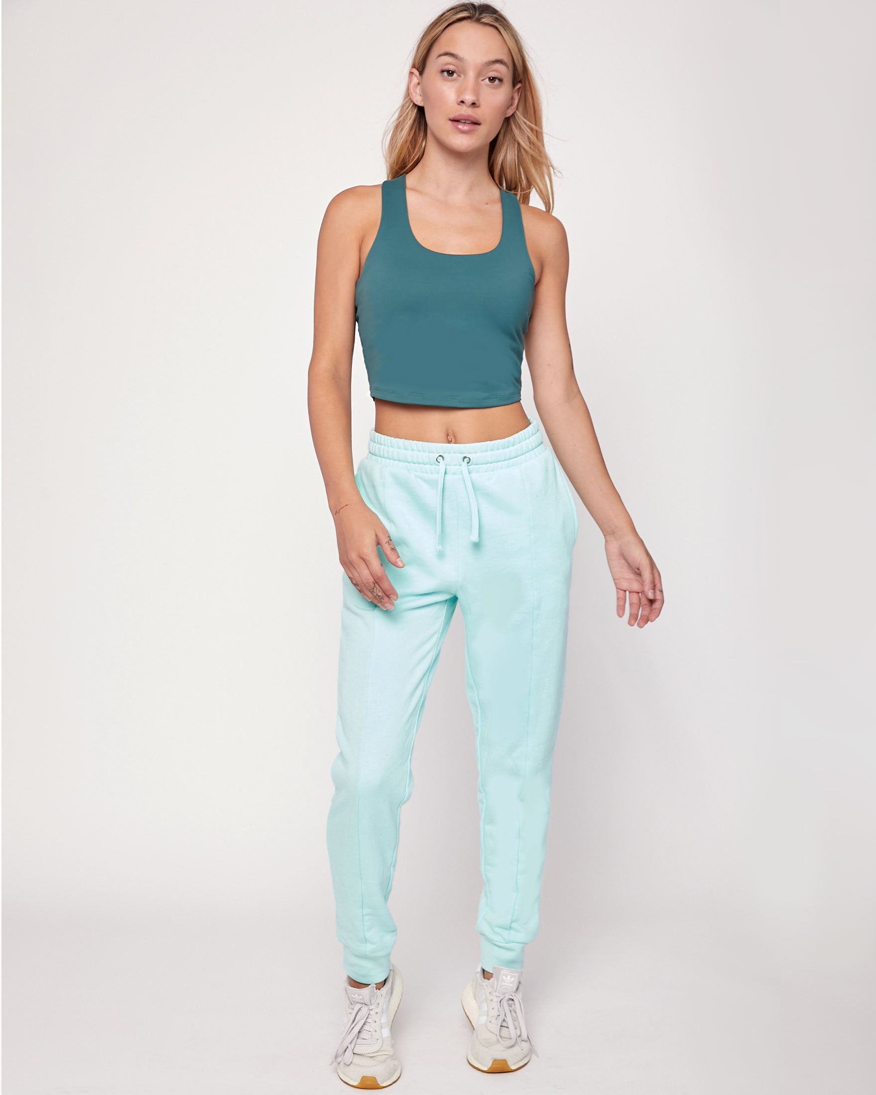 Pintuck French Terry Sweatpants