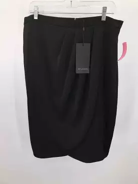 Pre-Owned St John Black Size 14 Midi Skirt - Buy Now!