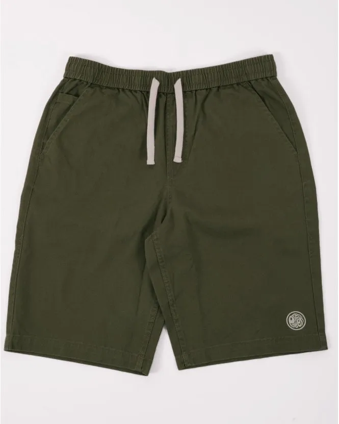 Pretty Green Casual Shorts Khaki Green