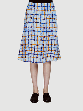 Printed Midi Skirt in Crepe de Chine