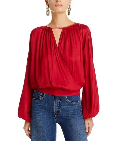 Ramy Brook Plunging Surplice Women's Blouse