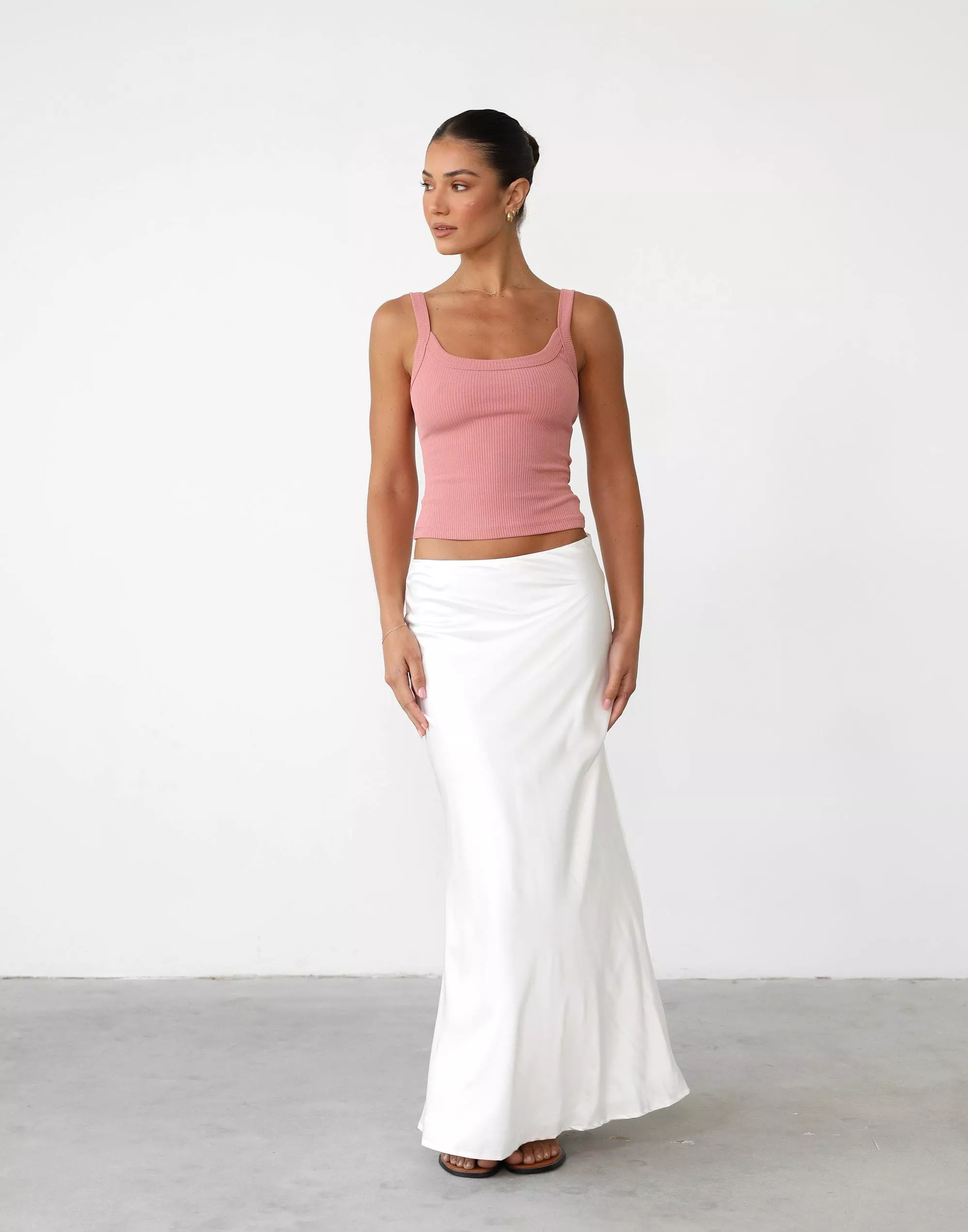 Ravena White Maxi Skirt