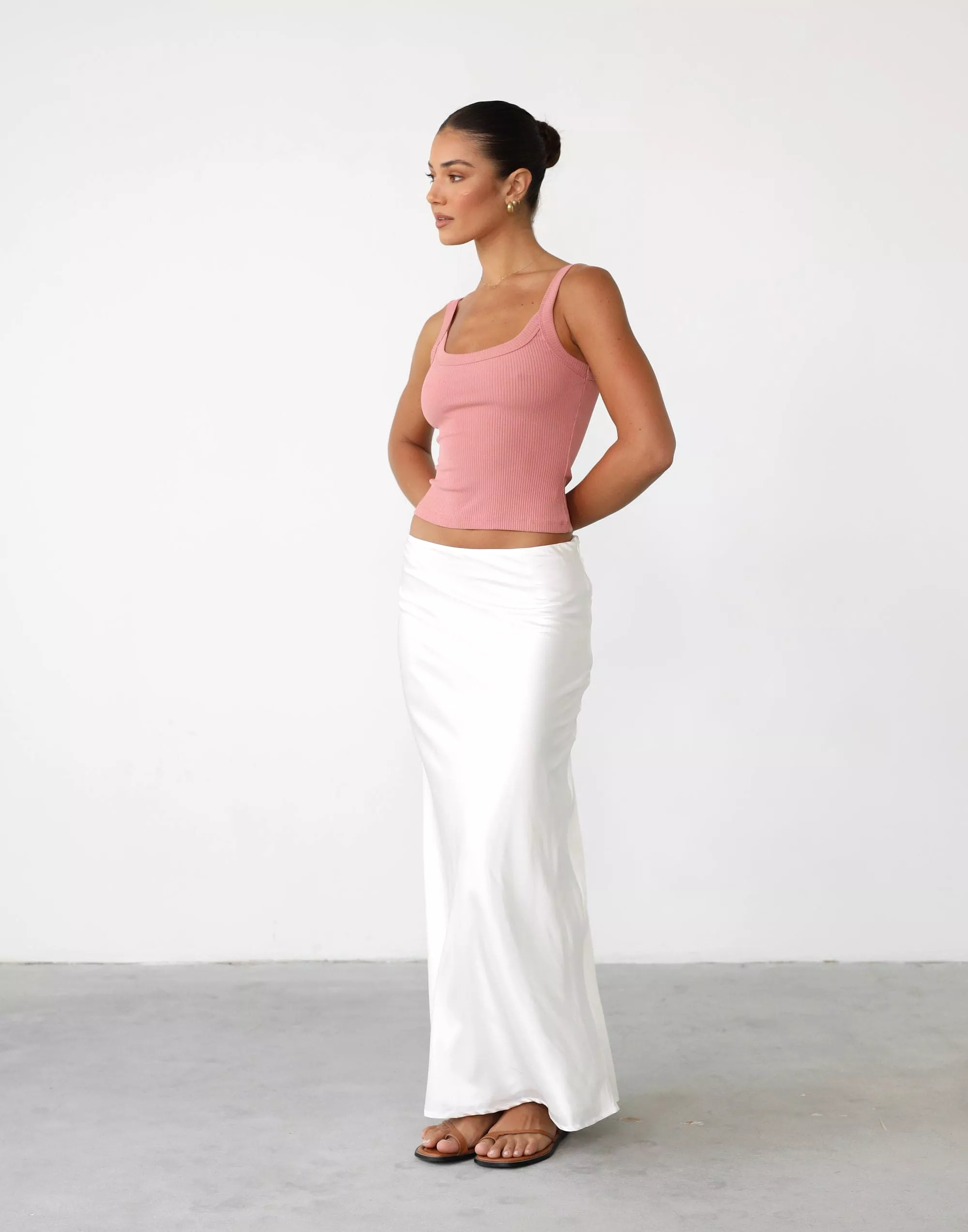 Ravena White Maxi Skirt