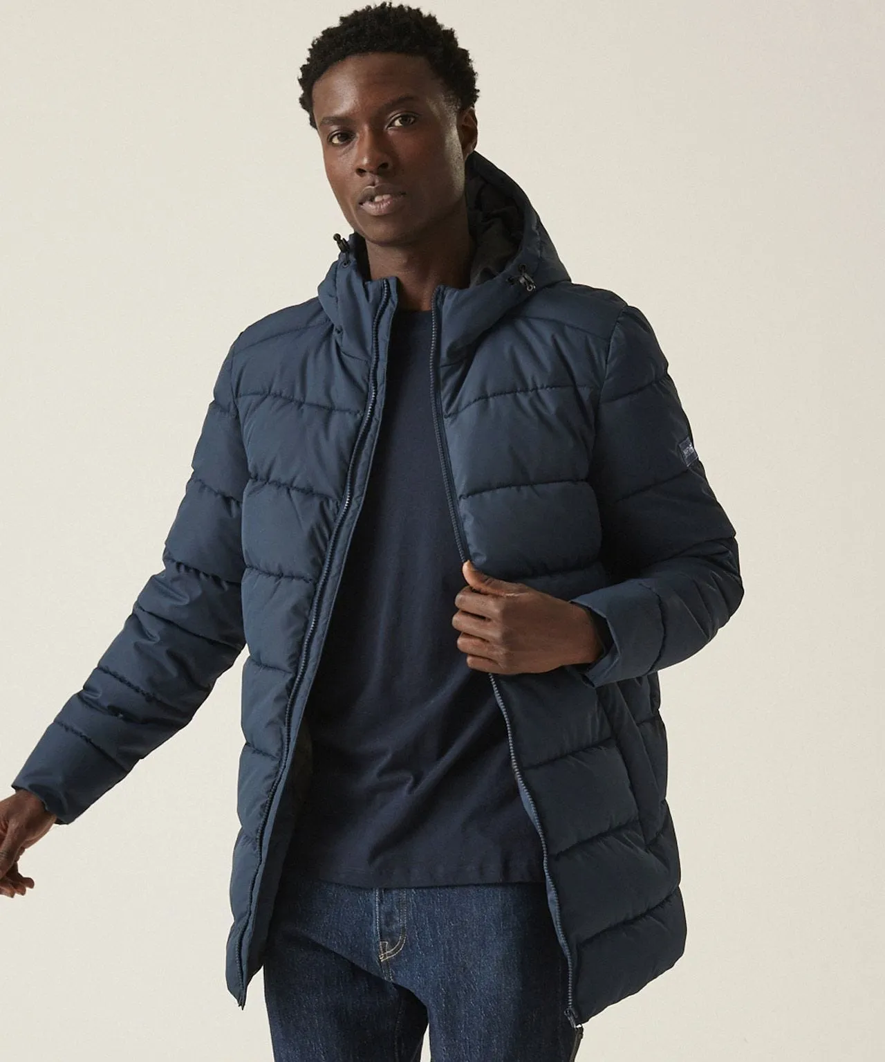 Regatta Long Quilted Coat for Men