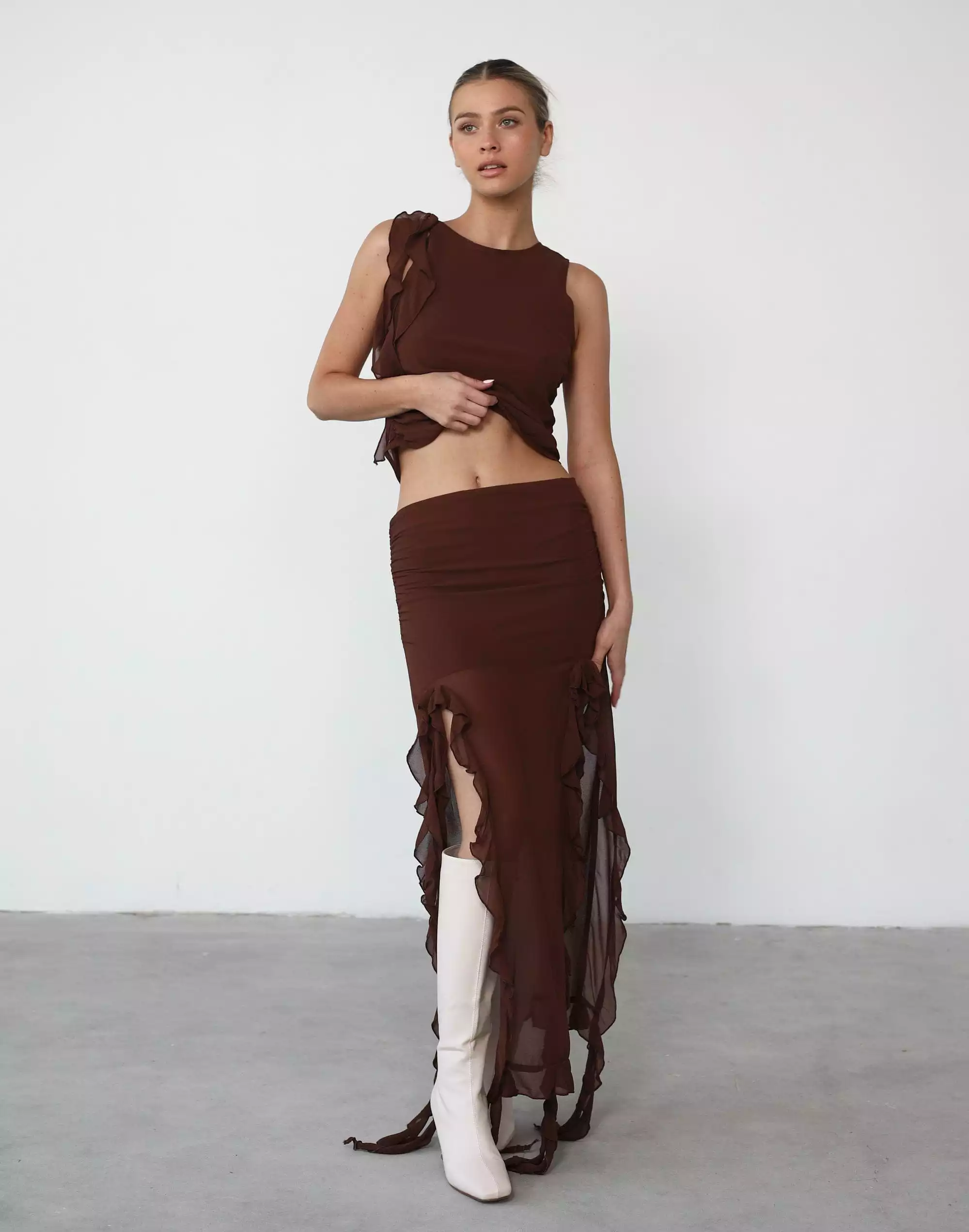 Rendezvous Skirt - Chocolate - Lioness