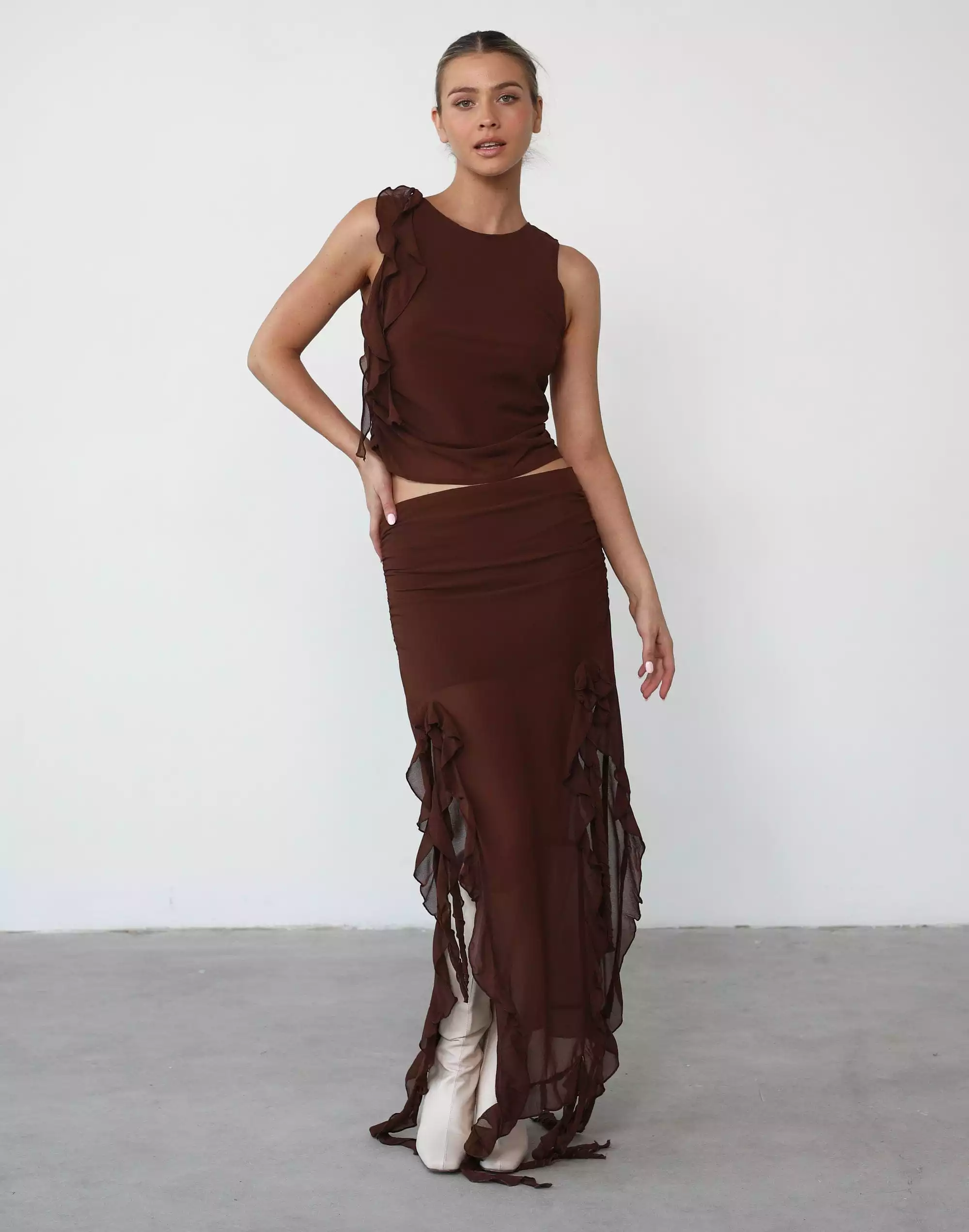 Rendezvous Skirt - Chocolate - Lioness