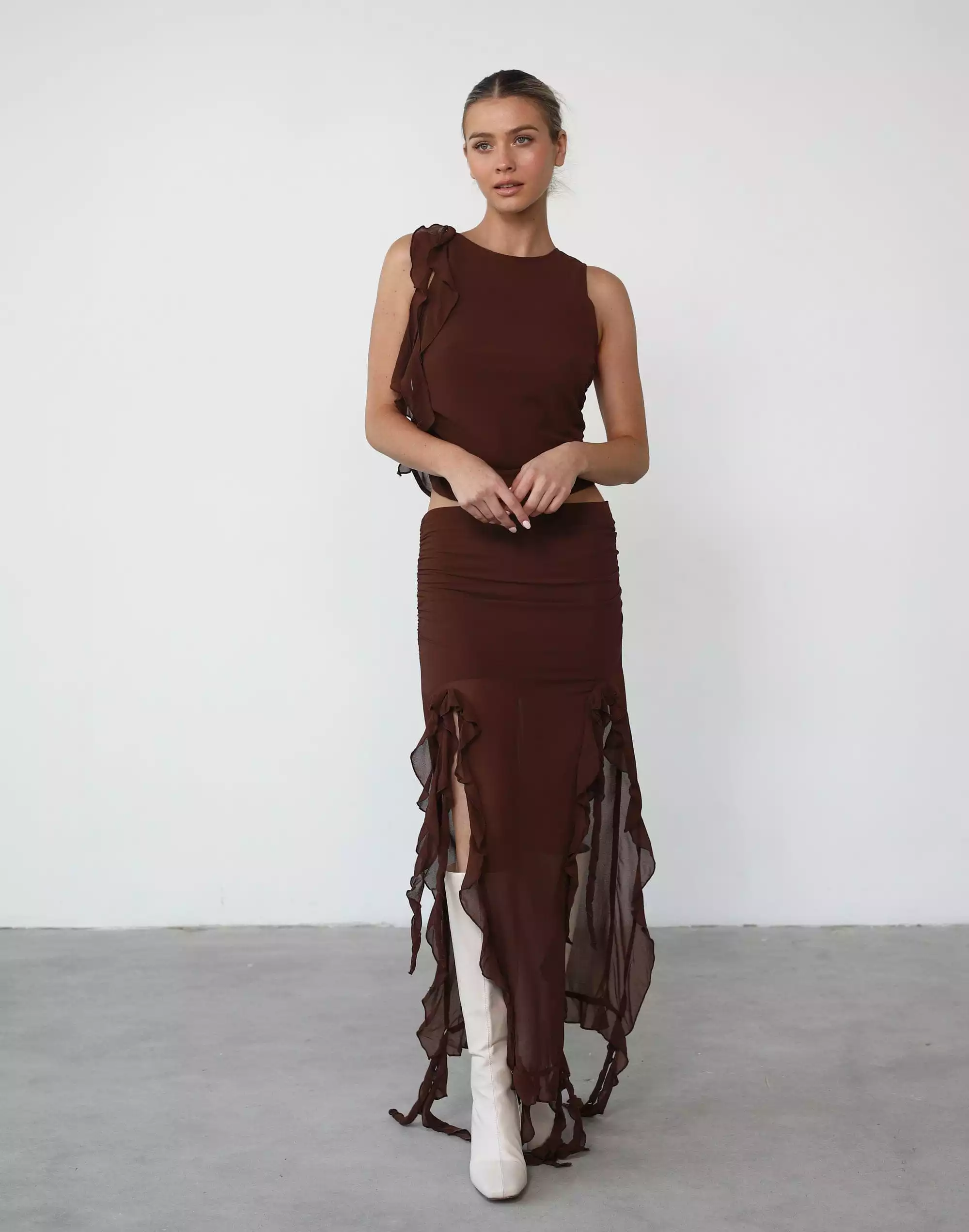 Rendezvous Skirt - Chocolate - Lioness