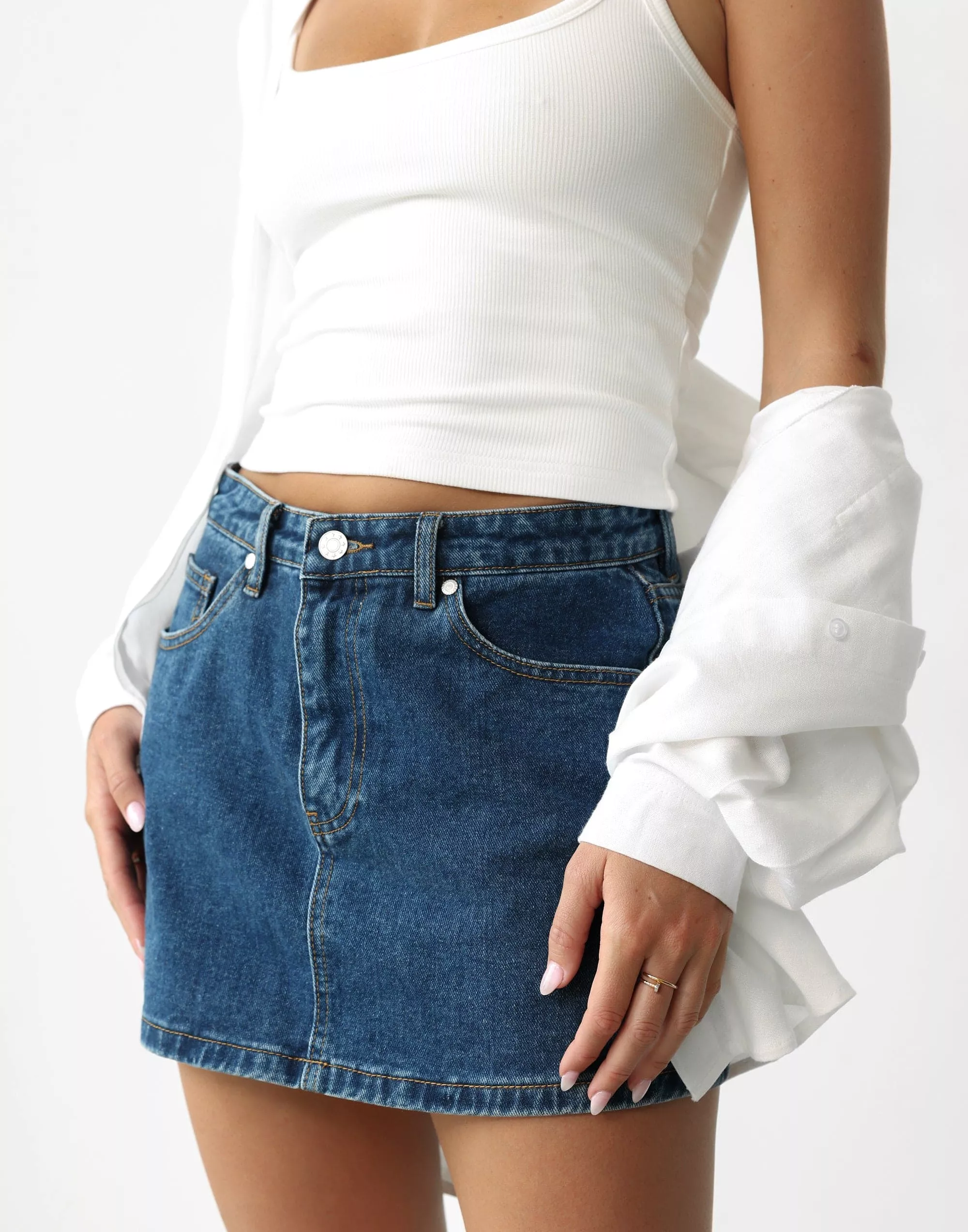 Riri Dark Denim Skirt