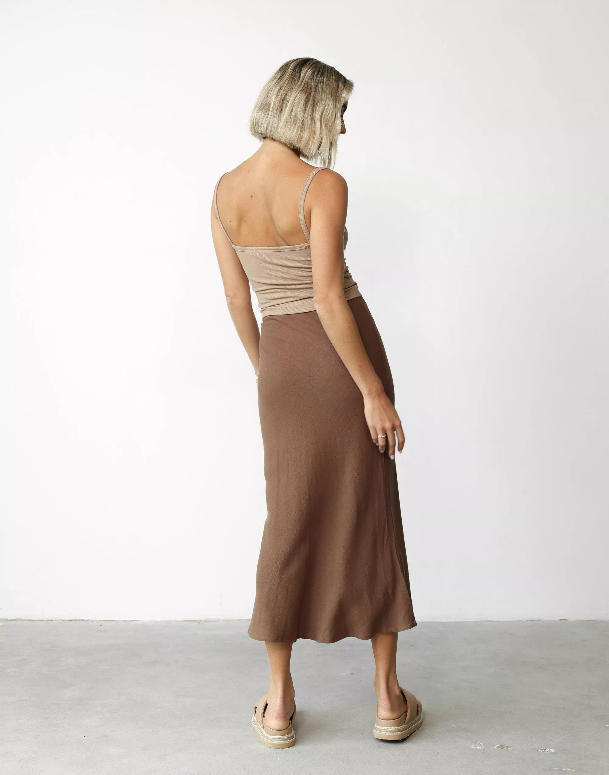 Rosemaria Oak Midi Skirt