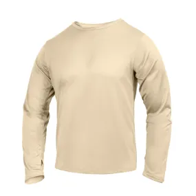 Rothco Men's Silk Weight Underwear Top - Desert Sand