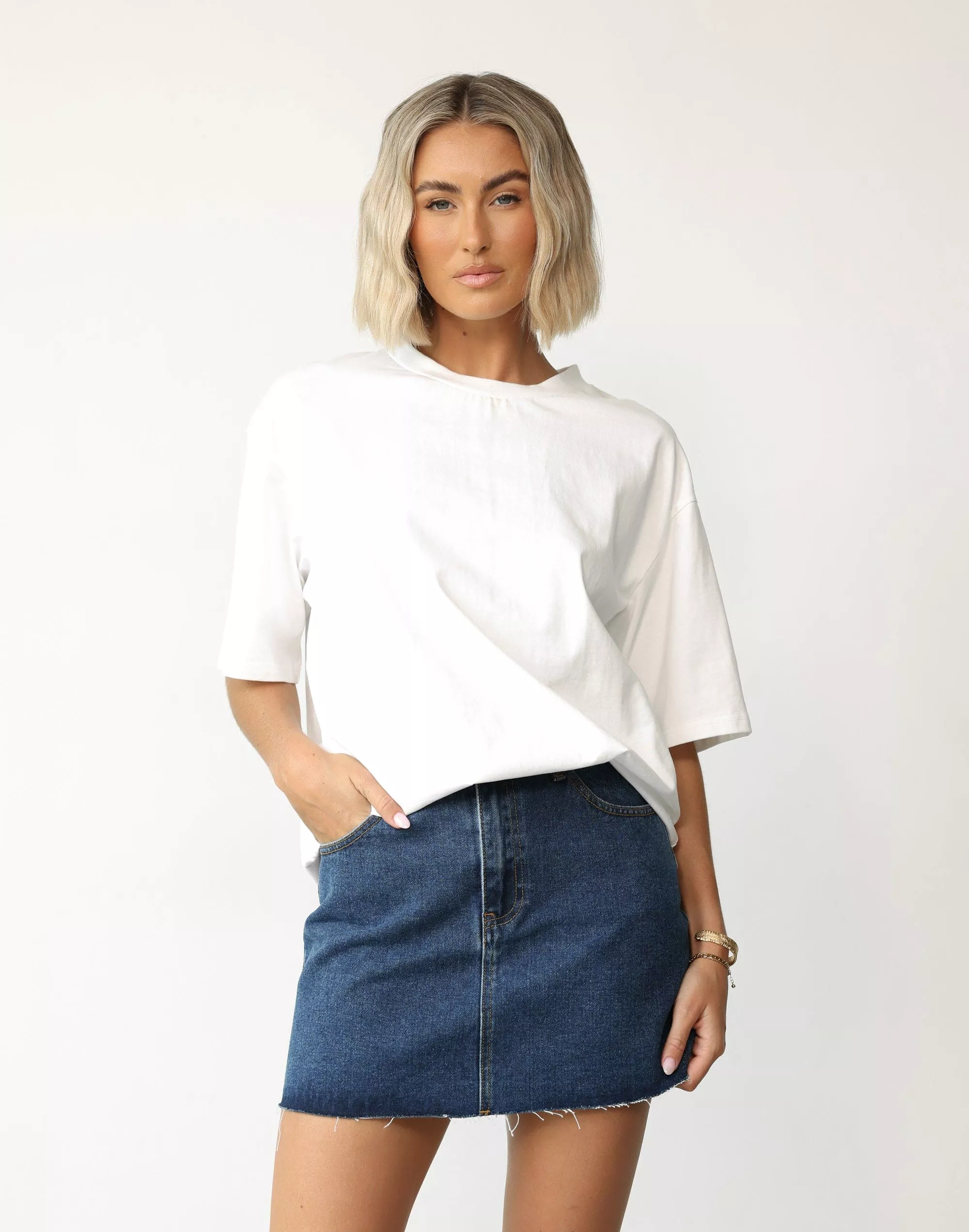 Rowan Dark Denim Mini Skirt