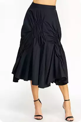 Ruched Midi Skirt