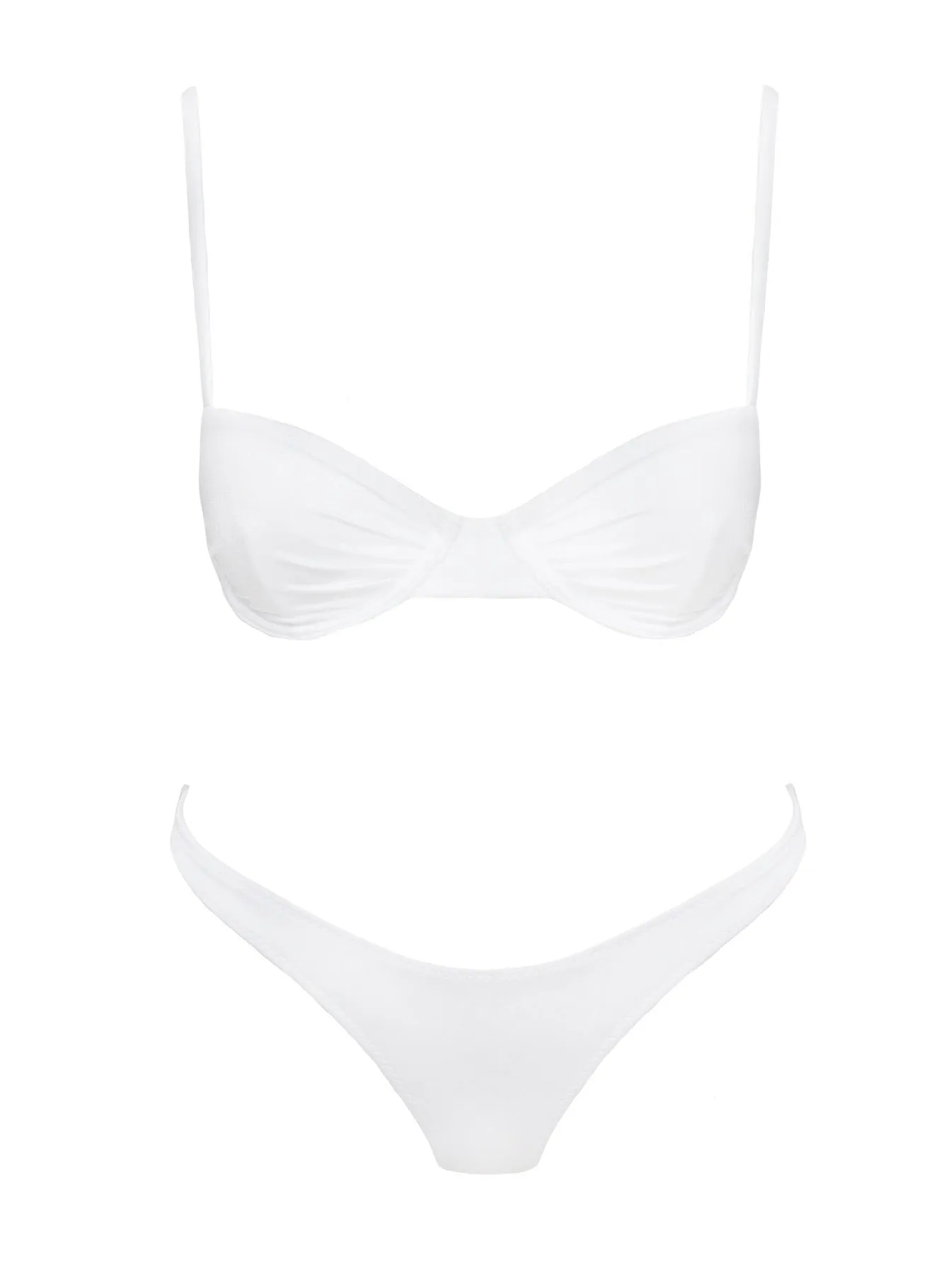 White Bikini Top with Underwire for a Stunning Look