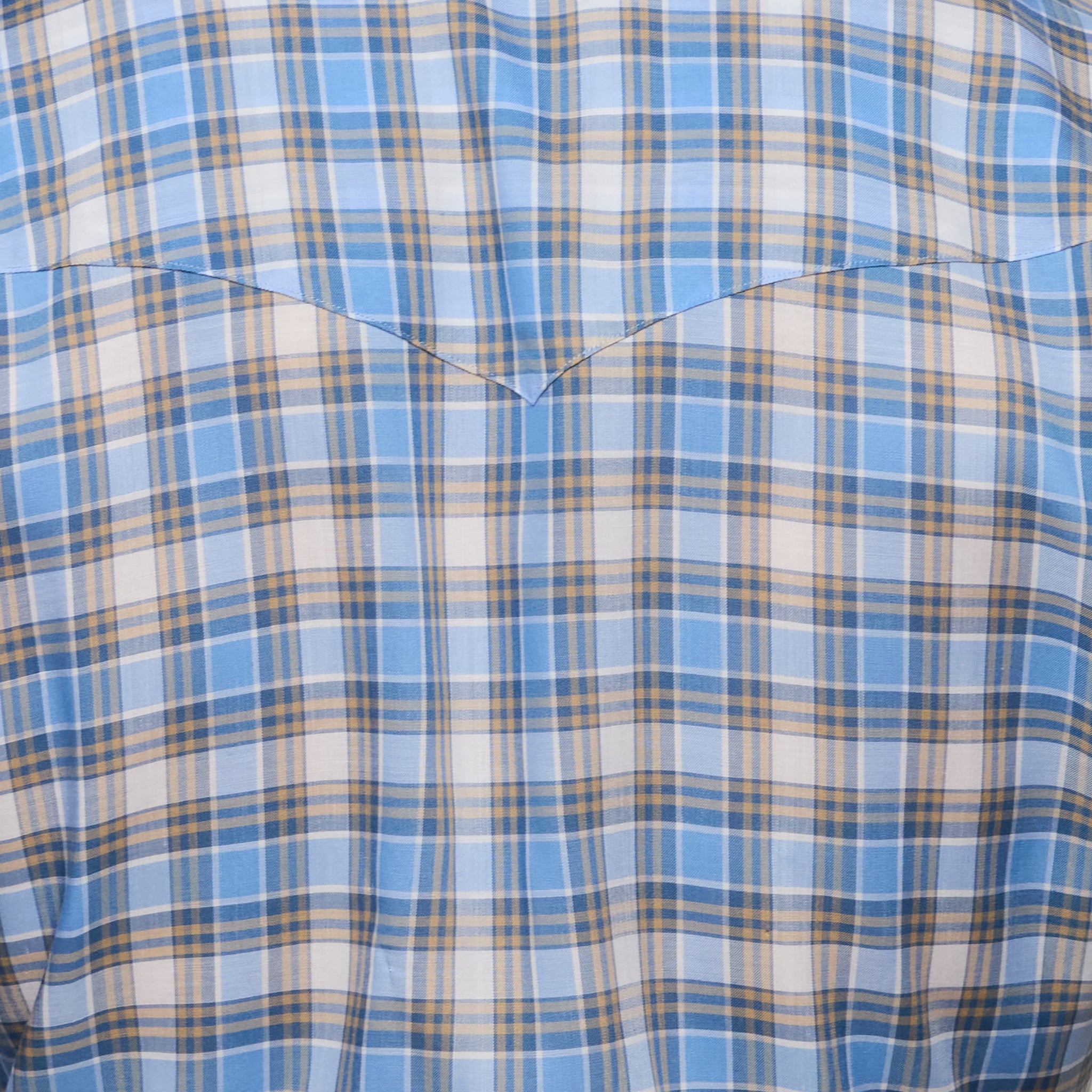 San Antonio Tencel Check Blue Khaki