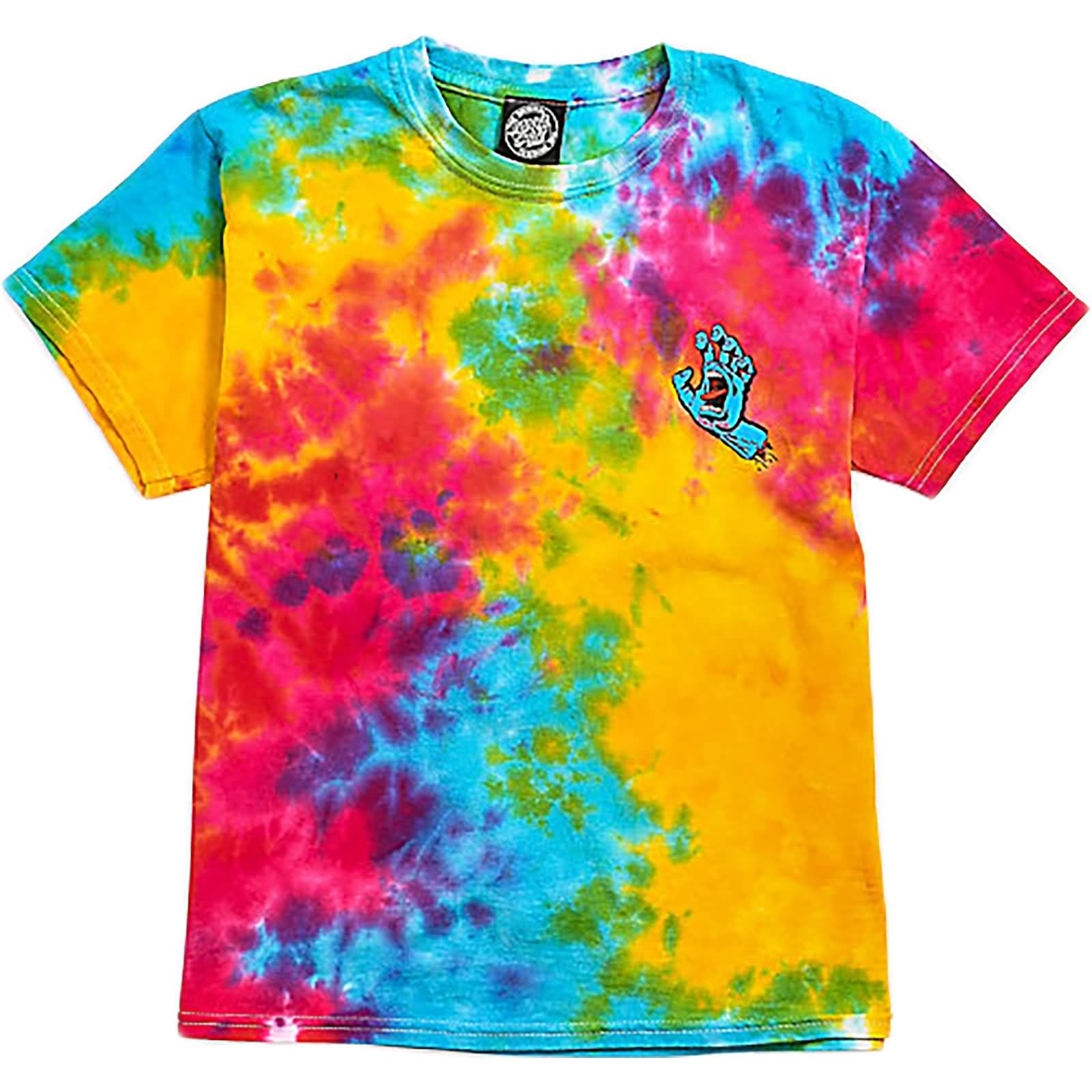 Santa Cruz Tie Dye Youth Boys Short-Sleeve Shirts | Brand New