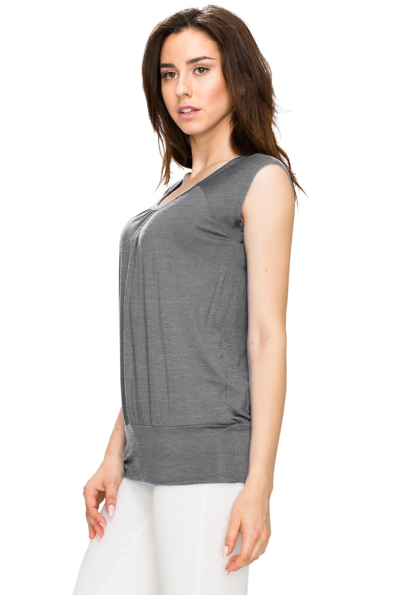 Scoop Neck Short Sleeve Top for Women