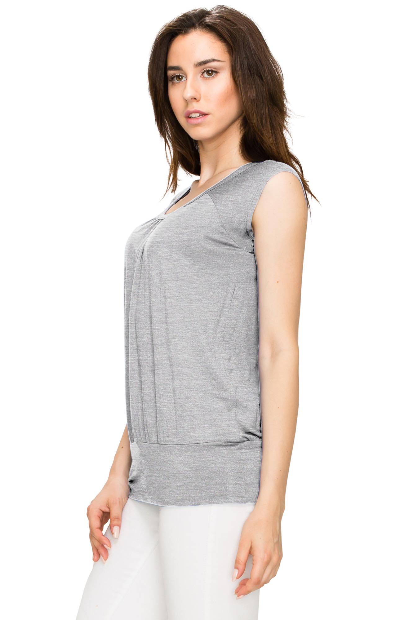 Scoop Neck Short Sleeve Top for Women