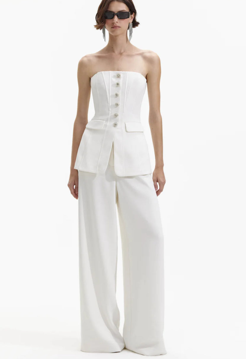 Self-portrait jumpsuit white.