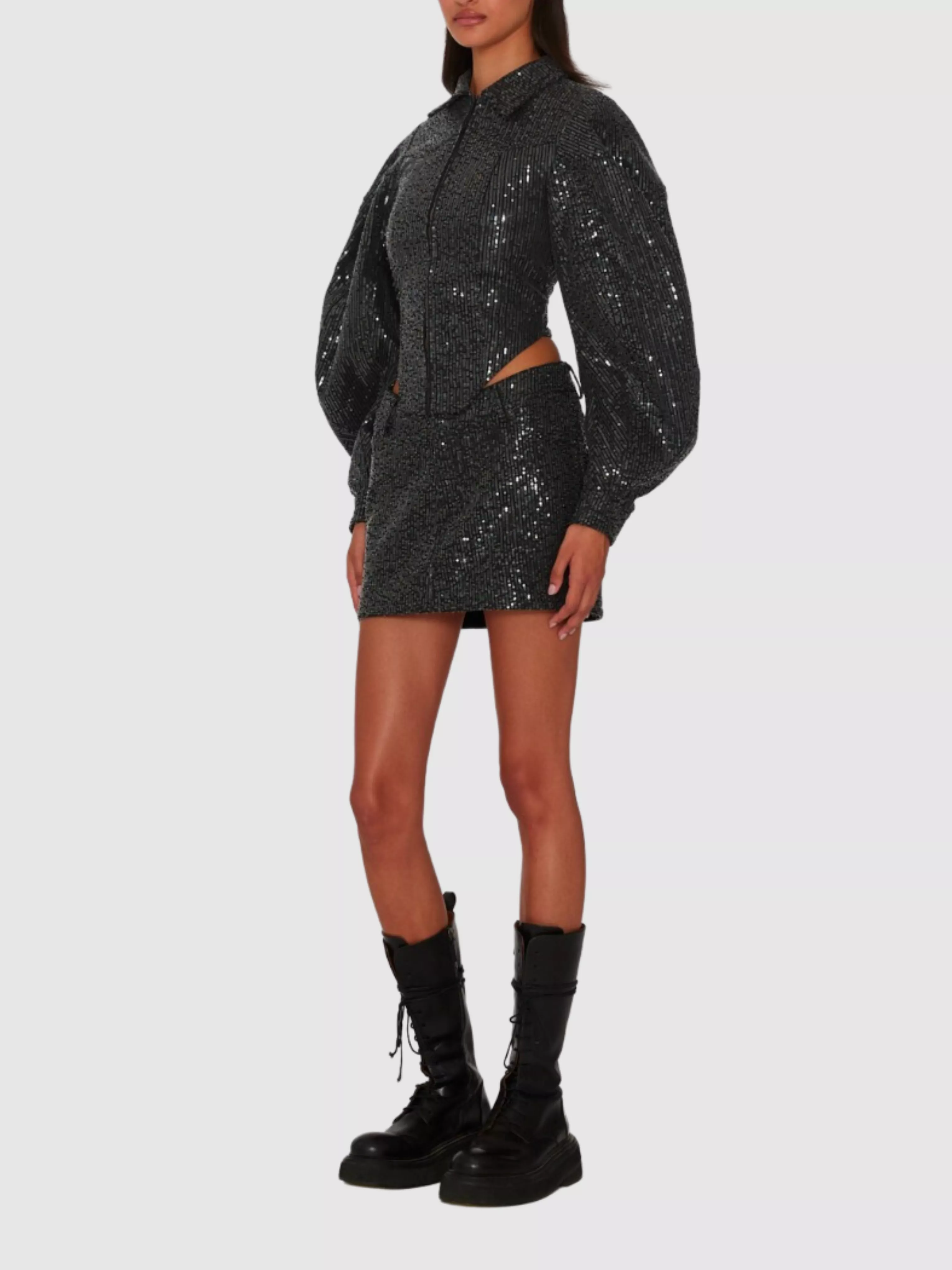 Sequin Mini Skirt