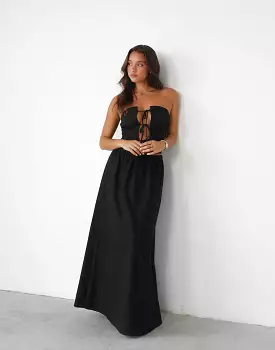 Serene Maxi Skirt - Onyx, Lioness