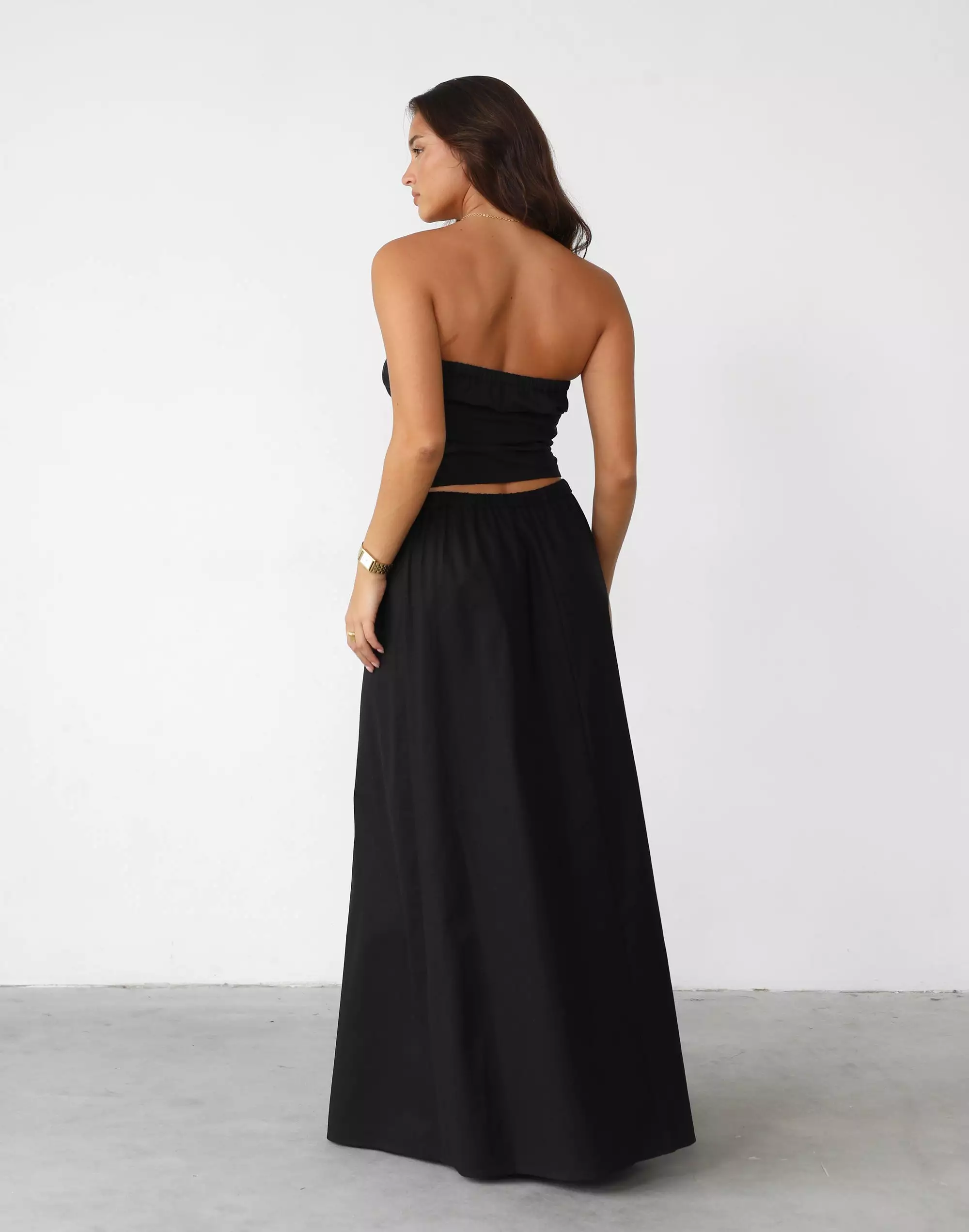 Serene Maxi Skirt - Onyx, Lioness