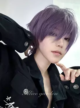 Series Short Purple Ikemen Wig