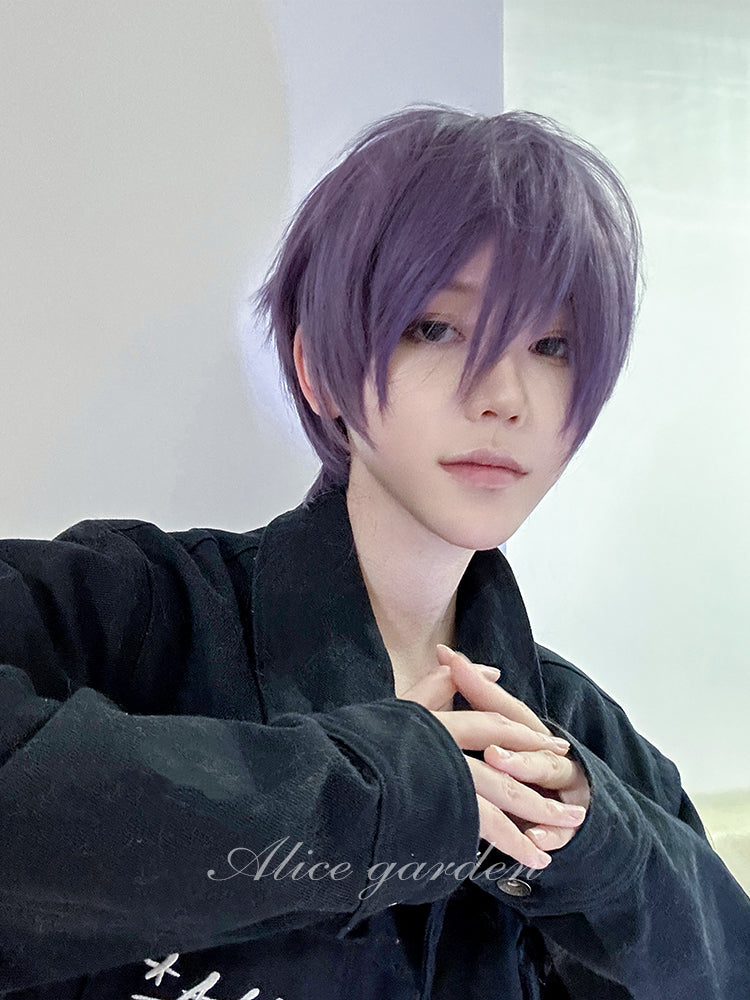 Series Short Purple Ikemen Wig