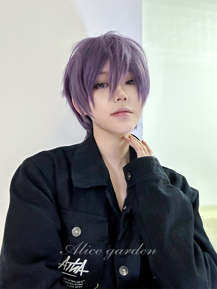 Series Short Purple Ikemen Wig