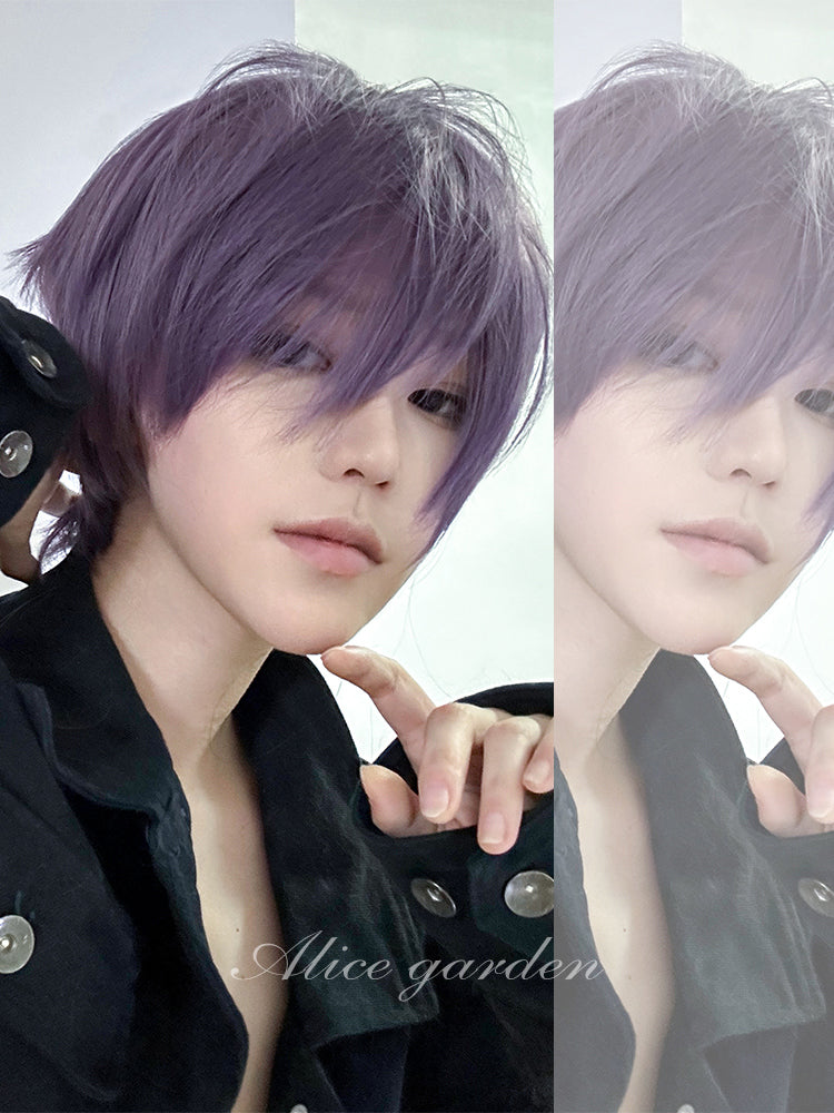 Series Short Purple Ikemen Wig