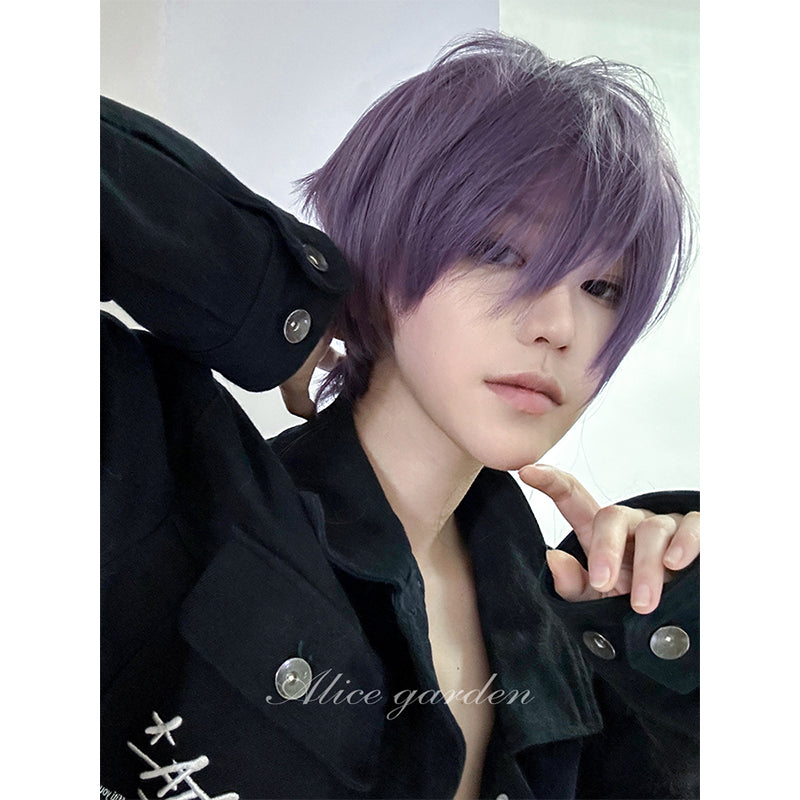 Series Short Purple Ikemen Wig