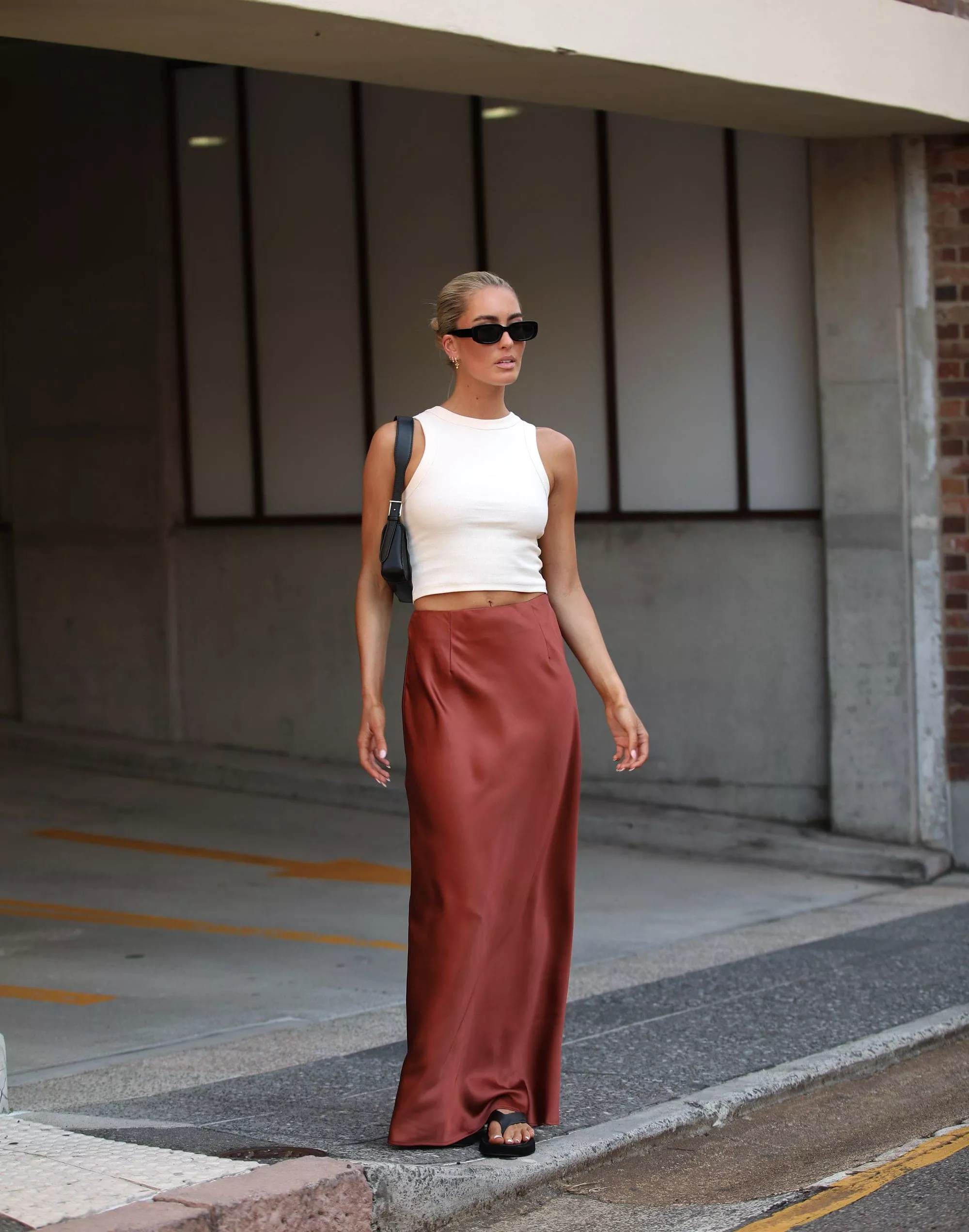 Sincerity Clay Maxi Skirt