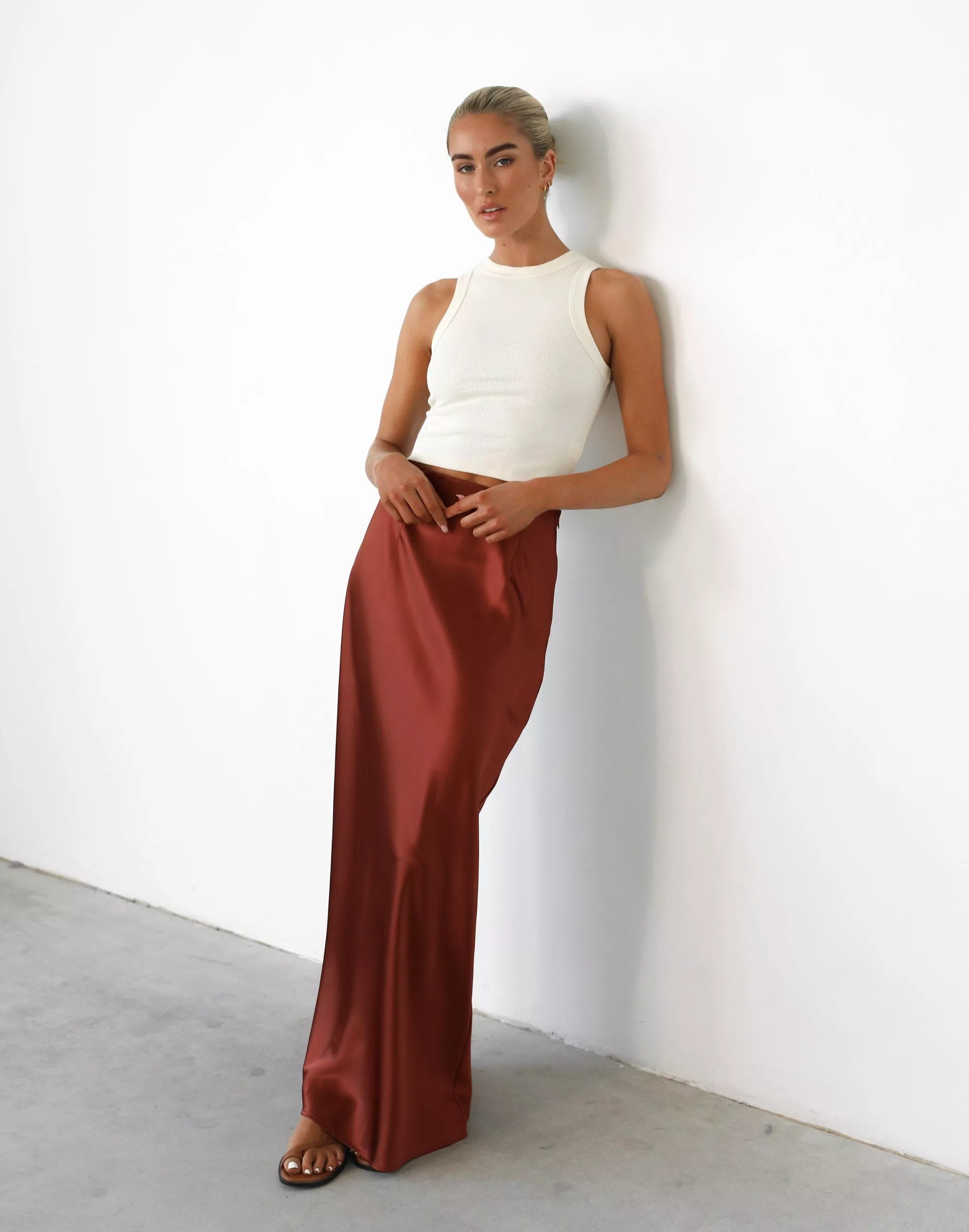 Sincerity Clay Maxi Skirt