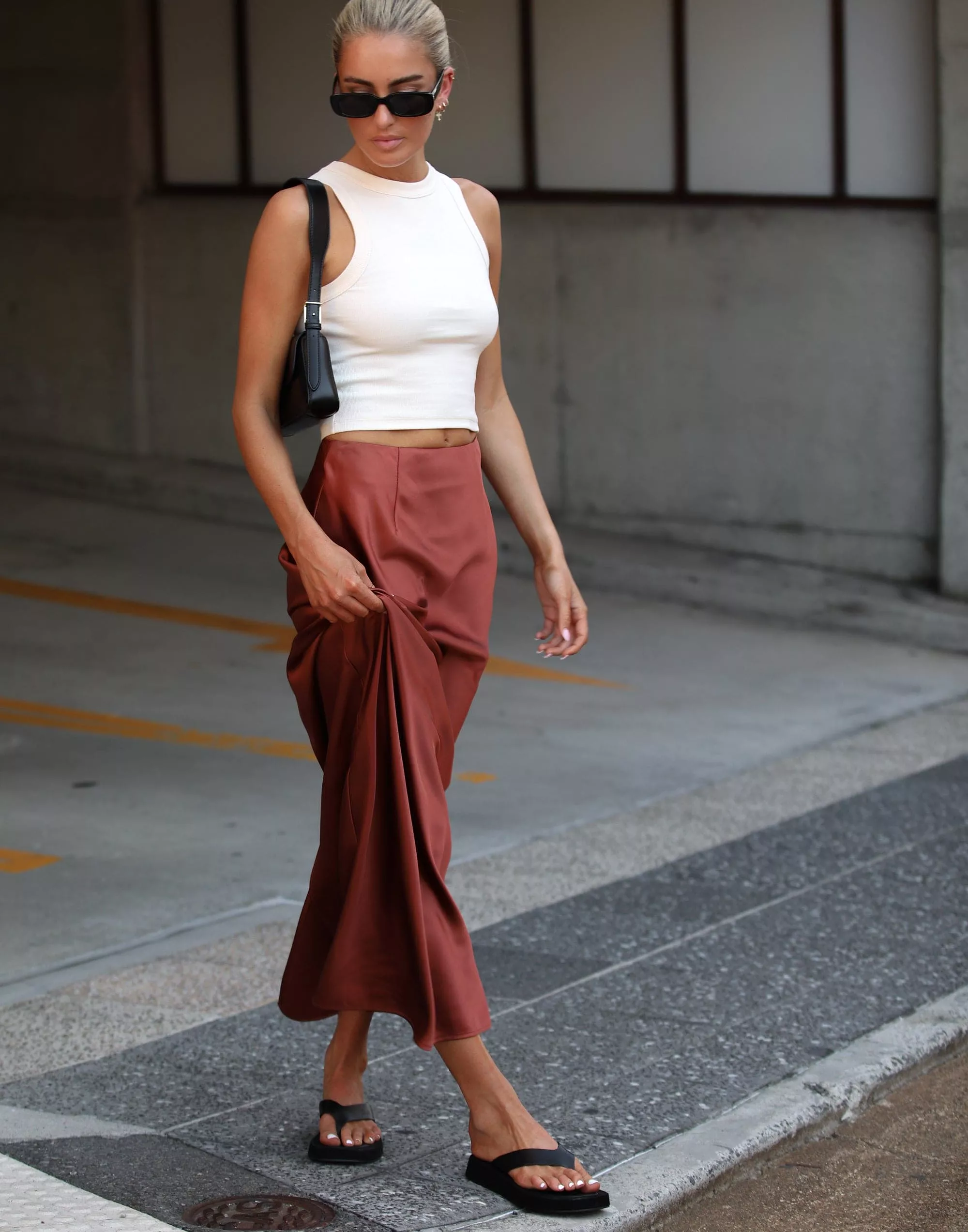 Sincerity Clay Maxi Skirt