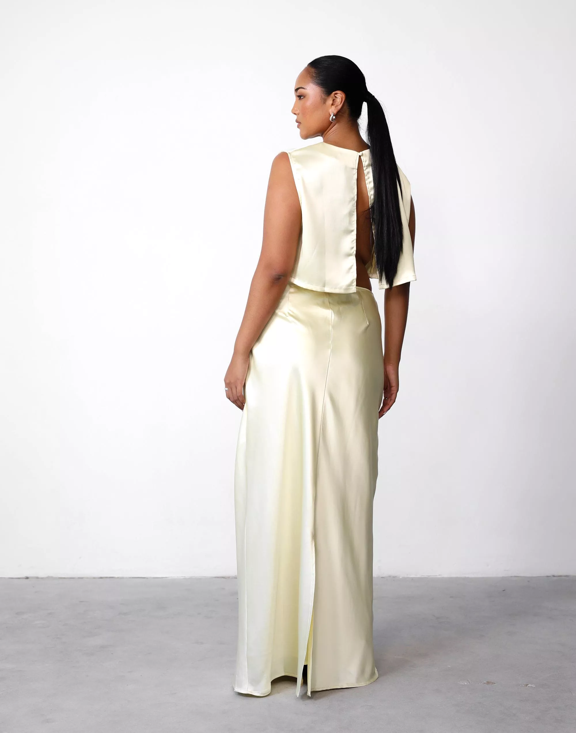 Sincerity Lemon Maxi Skirt.