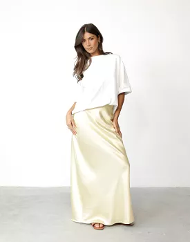 Sincerity Lemon Maxi Skirt.