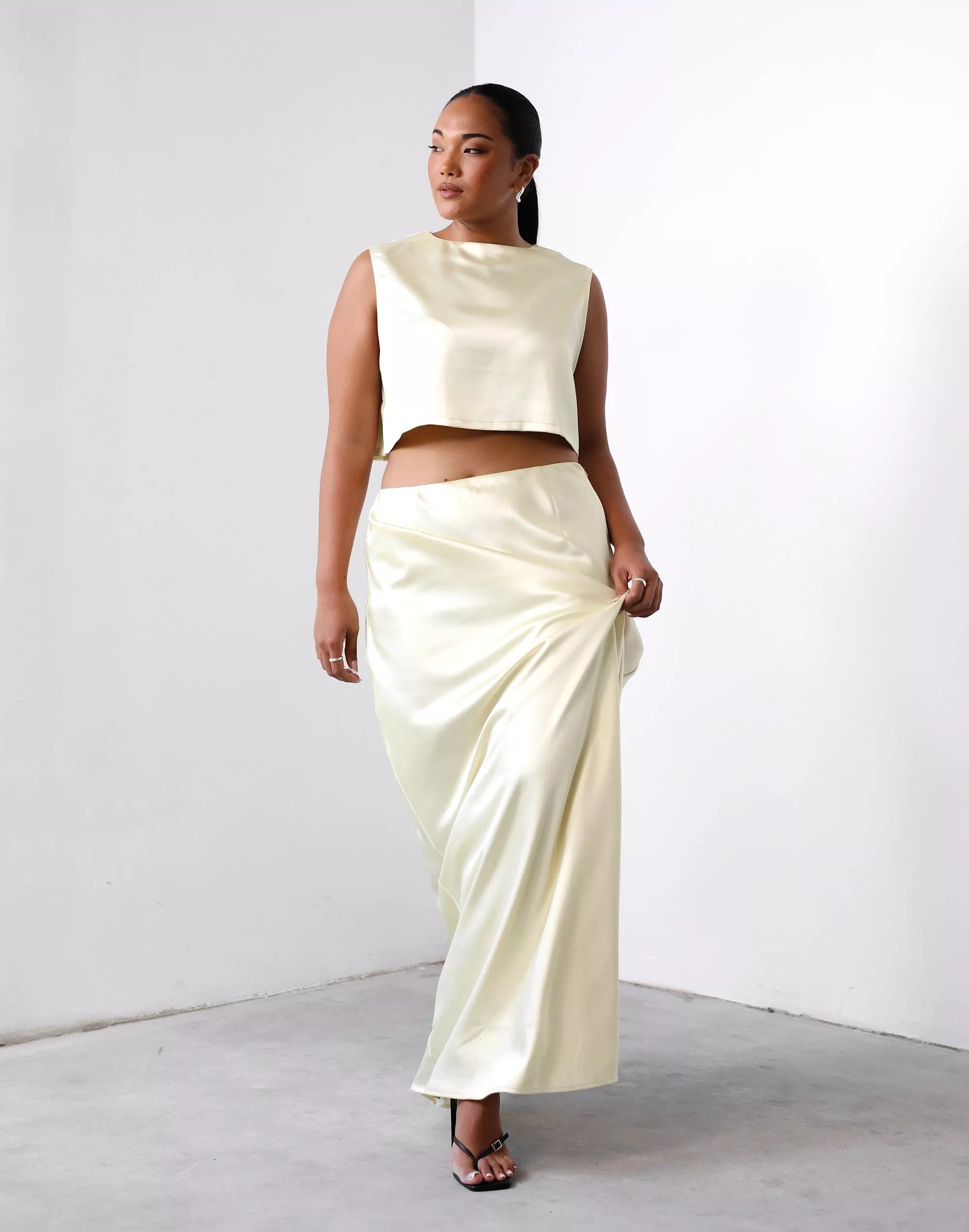 Sincerity Lemon Maxi Skirt.